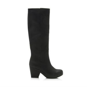 Eileen Fisher Ivy Leather Knee Boots | Size 9.5